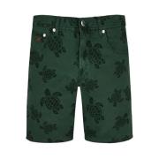 Vilebrequin Herr Bermuda Shorts 5-Fick Design Green, Herr