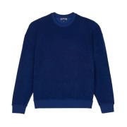 Vilebrequin Solid Terry Unisex Sweatshirt Blue, Herr