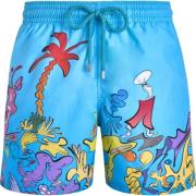 Vilebrequin 360° Marine Print Badshorts Blue, Herr