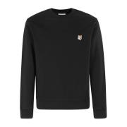 Maison Kitsuné Patch Regular Sweatshirt Black, Herr