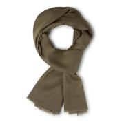 Boggi Milano Herringbone Ylle Scarf Beige, Herr