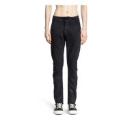 Thom Krom Svarta Skinny Bomullsbyxor Black, Herr