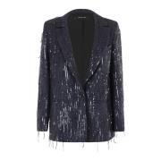 Federica Tosi Paljett Blazer Blue, Dam