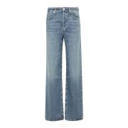 Citizens of Humanity Annina High Rise Straight Leg Jeans Blue, Dam