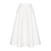 Valentino Garavani Vita Kjolar för Kvinnor Aw24 White, Dam