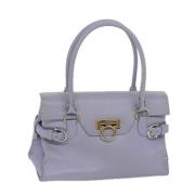 Salvatore Ferragamo Pre-owned Pre-owned Laeder handvskor Purple, Dam