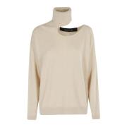 Federica Tosi Snygg Cut Out Topp Beige, Dam