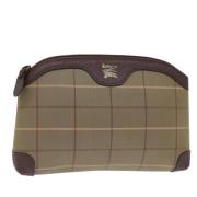 Burberry Vintage Pre-owned Canvas kuvertvskor Brown, Dam