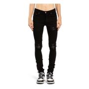 Amiri Svart Stretch Denim Skinny Jeans Black, Herr