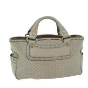 Celine Vintage Pre-owned Laeder handvskor Beige, Dam