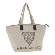 Gucci Vintage Pre-owned Canvas totevskor Beige, Dam