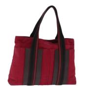 Hermès Vintage Pre-owned Canvas handvskor Red, Dam