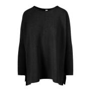 BomBoogie Sömlös Loose-fit Crew Neck Top Black, Dam