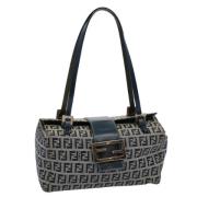 Fendi Vintage Pre-owned Canvas fendi-vskor Blue, Dam