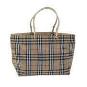 Burberry Vintage Pre-owned Nylon handvskor Beige, Dam