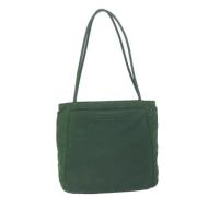 Prada Vintage Pre-owned Nylon totevskor Green, Dam