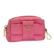 Prada Vintage Pre-owned Nylon necessrer Pink, Dam