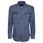 Dondup Denim Skjorta Blue, Herr