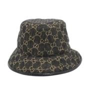 Gucci Vintage Pre-owned Denim hattar-och-kepsar Black, Unisex