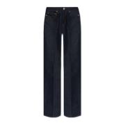 Ami Paris Jeans med logotyp Blue, Dam