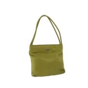 Prada Vintage Pre-owned Nylon prada-vskor Green, Dam