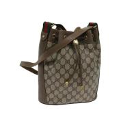 Gucci Vintage Pre-owned Canvas gucci-vskor Beige, Dam