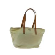 Prada Vintage Pre-owned Nylon prada-vskor Beige, Dam