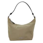 Prada Vintage Pre-owned Nylon necessrer Beige, Dam