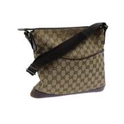 Gucci Vintage Pre-owned Canvas gucci-vskor Beige, Dam