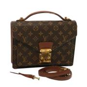 Louis Vuitton Vintage Pre-owned Canvas axelremsvskor Brown, Dam