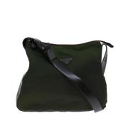 Prada Vintage Pre-owned Nylon prada-vskor Green, Dam