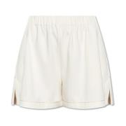 Theory Elastiska midja shorts White, Dam