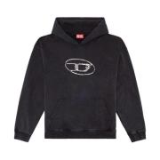 Diesel Svart Sweatshirt Aw24 Herrkläder Black, Herr