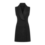 Max Mara Svart Klänning Aw24 Dammode Black, Dam