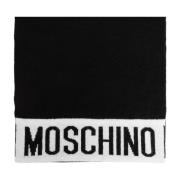 Moschino Halsduk med logo Black, Unisex