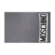 Moschino Grå Scarf Aw24 Kvinnors Tillbehör Gray, Dam