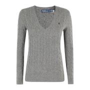 Ralph Lauren Stilig Pullover Tröja för Män Gray, Dam