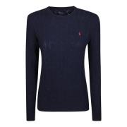 Ralph Lauren Stilren rundhalsad tröja Blue, Dam