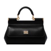 Dolce & Gabbana Svart Sicily Liten Handväska Black, Dam