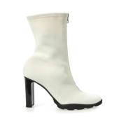 Alexander McQueen Neopren Boot Stilren Bekväm Vit White, Dam