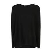 Allude Svart Sweatshirt Aw24 Dammode Black, Dam