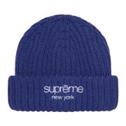 Supreme Räfflad Mössa Mörk Kunglig Fw22 Blue, Unisex