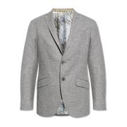 Etro Ull Blazer Gray, Herr