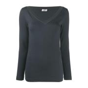 Brunello Cucinelli Blå Sweatshirt Dammode Aw24 Blue, Dam