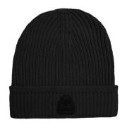 La Martina Logo Beanie i Akrylblandning Black, Herr