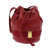 Salvatore Ferragamo Pre-owned Pre-owned Laeder axelremsvskor Red, Dam