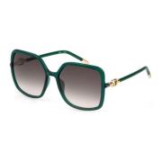 Furla Sunglasses Sfu540 Green, Unisex