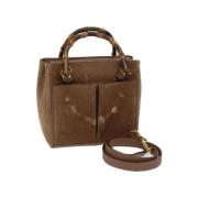 Gucci Vintage Pre-owned Mocka handvskor Beige, Dam