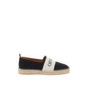 Off White Bookish Logo Linne Espadriller Black, Herr