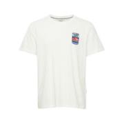 Blend Casual Regular Fit T-shirt White, Herr